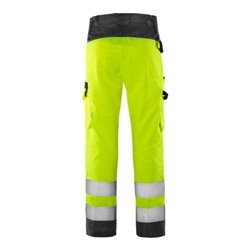 Fristads High Vis Green Hose Kl. 2 2651 GPLU Größe C152 Warnschutz-Gelb/Schwarz