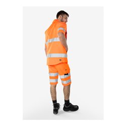 Fristads High Vis Green Weste Kl. 2 5067 GPLU Größe 5XL Warnschutz-Orange