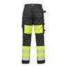 Fristads High Vis Handwerkerhose Damen Kl. 1 2129 PLU Größe 38 Warnschutz-Gelb/Schwarz
