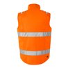 Fristads High Vis Green Weste Kl. 2 5067 GPLU Größe L Warnschutz-Orange