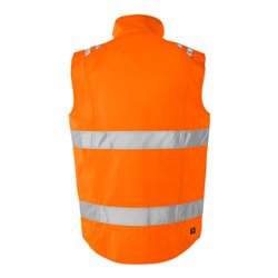 Fristads High Vis Green Weste Kl. 2 5067 GPLU Größe M Warnschutz-Orange
