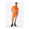 Fristads High Vis Green Weste Kl. 2 5067 GPLU Größe XL Warnschutz-Orange