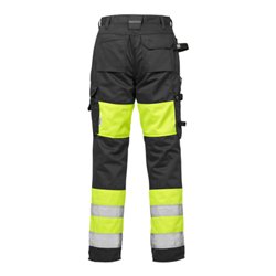 Fristads High Vis Handwerkerhose Damen Kl. 1 2129 PLU Größe 50 Warnschutz-Gelb/Schwarz