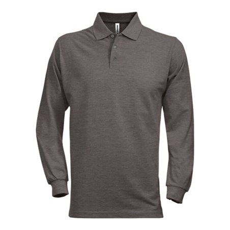 Fristads Acode Poloshirt Langarm 1722 PIQ Größe XL Dunkelgrau