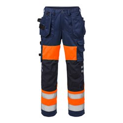 Fristads High Vis Handwerkerhose Damen Kl. 1 2129 PLU Größe 42 Warnschutz-Orange/Marine