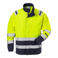 Fristads Flamestat Softshell-Jacke Kl. 3 4016 FSS Größe 4XL Warnschutz-Gelb/Marine