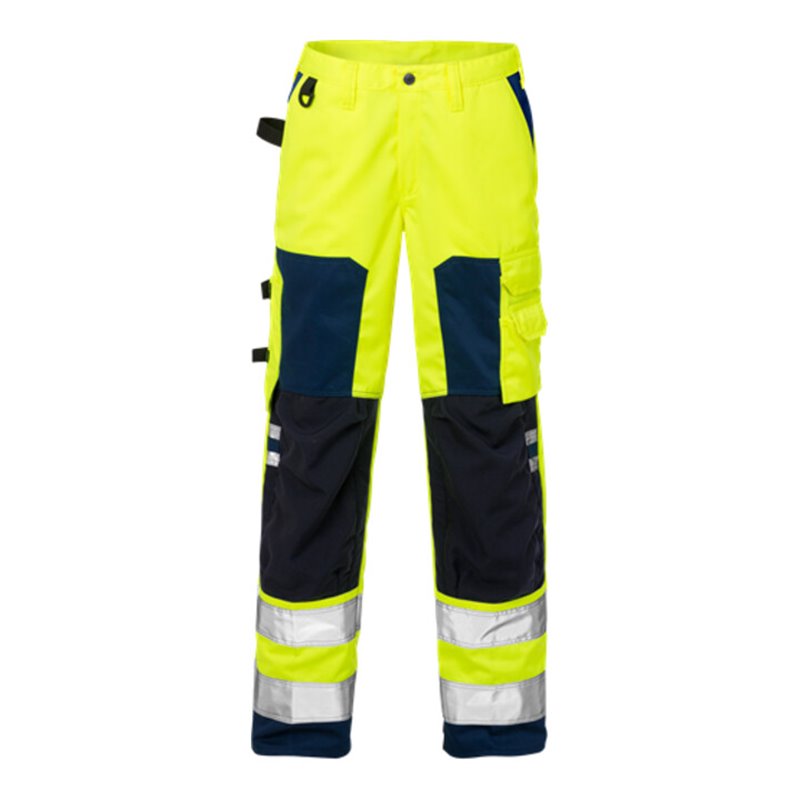 Fristads High Vis Hose Damen Kl. 2 2135 PLU Größe 36 Warnschutz-Gelb/Marine