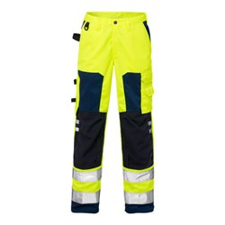 Fristads High Vis Hose Damen Kl. 2 2135 PLU Größe 38 Warnschutz-Gelb/Marine