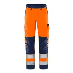 Fristads High Vis Green Hose Kl. 2 2651 GPLU Größe C148 Warnschutz-Orange/Marine