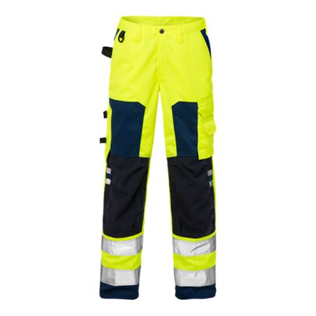 Fristads High Vis Hose Damen Kl. 2 2135 PLU Größe 50 Warnschutz-Gelb/Marine