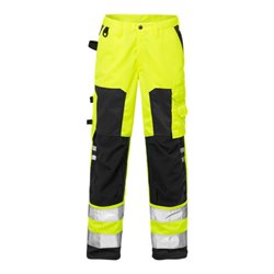 Fristads High Vis Stretch-Hose Damen Kl. 1 2708 PLU Warnschutz-Gelb/Marine