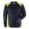 Fristads Flamestat Langarm-T-Shirt 7360 TFL Größe S Marine/Warnschutz-Gelb