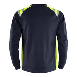 Fristads Flamestat Langarm-T-Shirt 7360 TFL Größe XL Marine/Warnschutz-Gelb