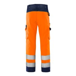 Fristads High Vis Green Hose Kl. 2 2651 GPLU Größe C50 Warnschutz-Orange/Marine