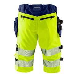 Fristads High Vis Stretch-Shorts Kl. 1 2509 PLU Größe C46 Warnschutz-Gelb/Marine