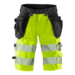Fristads High Vis Stretch-Shorts Kl. 1 2509 PLU Größe C44 Warnschutz-Gelb/Schwarz