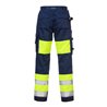 Fristads High Vis Hose Damen Kl. 1 2139 PLU Größe 48 Warnschutz-Gelb/Marine