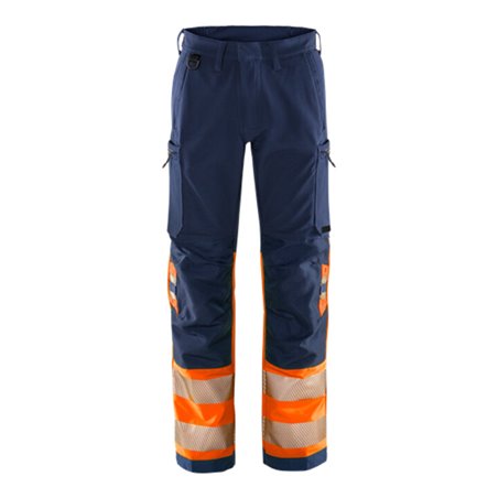 Fristads High Vis Green Stretchhose Kl. 1 2647 GSTP Größe C56 Warnschutz-Orange/Marine