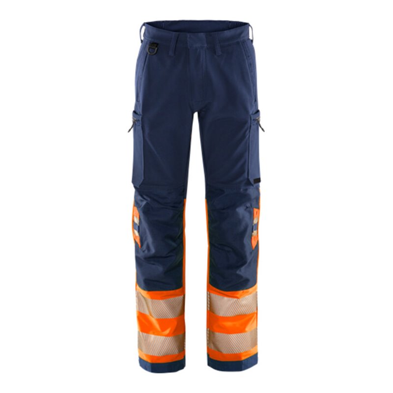 Fristads High Vis Green Stretchhose Kl. 1 2647 GSTP Größe C64 Warnschutz-Orange/Marine