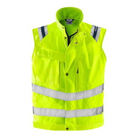Fristads High Vis Weste, Kl. 2 5013 PLU Größe L Warnschutz-Gelb