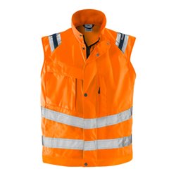 Fristads High Vis Weste, Kl. 2 5013 PLU Größe 2XL Warnschutz-Orange