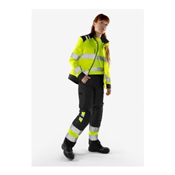 Fristads High Vis Green Hose Damen Kl. 1 2652 GPLU Größe 34 Warnschutz-Gelb/Marine