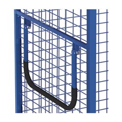 VARIOfit Etagenwagen fest verschweißt Drahtgitterwände, Doppelflügeltür mit Basquille-Verschluss