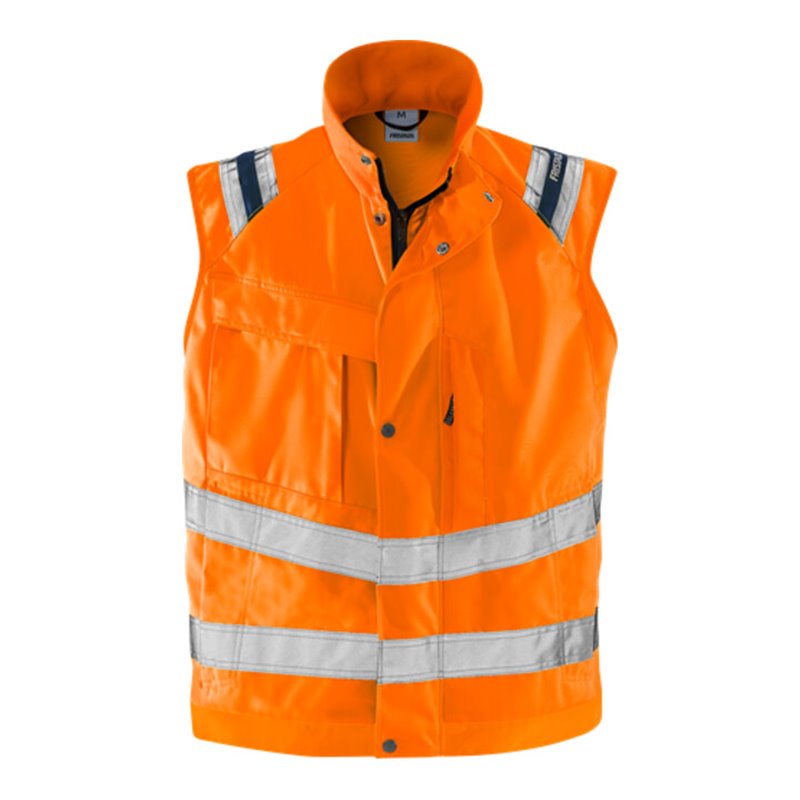 Fristads High Vis Weste, Kl. 2 5013 PLU Größe S Warnschutz-Orange