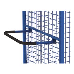 VARIOfit Etagenwagen fest verschweißt Drahtgitterwände, Doppelflügeltür mit Basquille-Verschluss