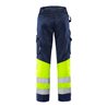 Fristads High Vis Green Hose Damen Kl. 1 2652 GPLU Größe 50 Warnschutz-Gelb/Marine