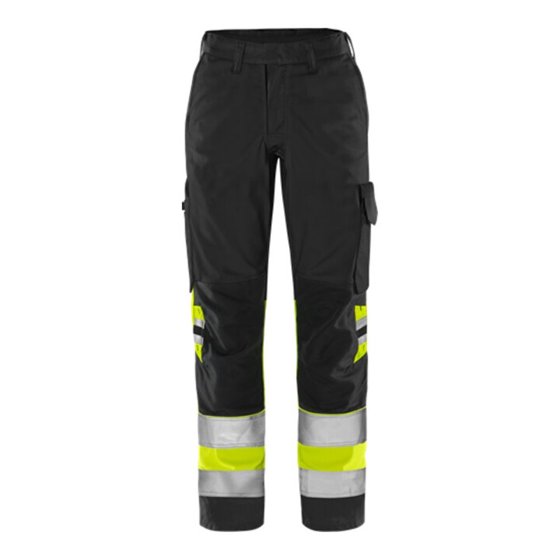 Fristads High Vis Green Hose Damen Kl. 1 2652 GPLU Größe 40 Warnschutz-Gelb/Schwarz
