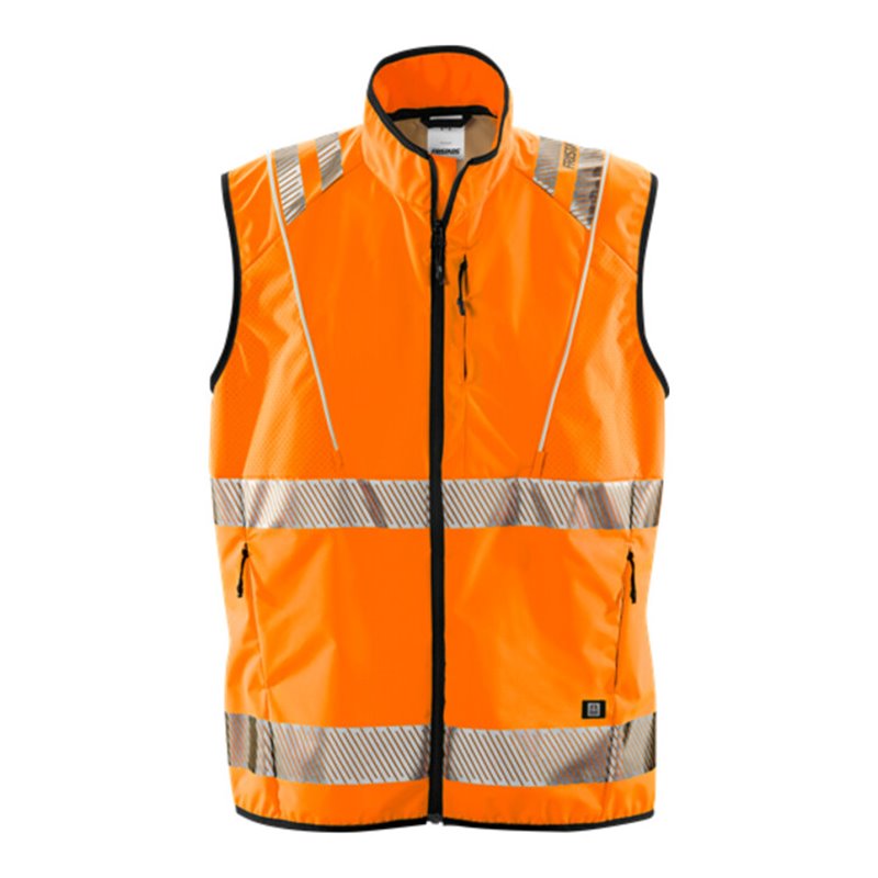 Fristads High Vis LED Weste Kl. 2 5012 LPR Größe 3XL/4XL Warnschutz-Orange