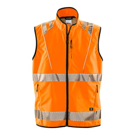 Fristads High Vis LED Weste Kl. 2 5012 LPR Größe 3XL/4XL Warnschutz-Orange