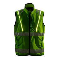 Fristads High Vis LED Weste Kl. 2 5012 LPR Größe XS/S Warnschutz-Gelb