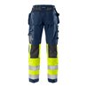 Fristads High Vis Handwerkerhose für Damen, Kl. 1 2172 NYC Größe 34 Warnschutz-Gelb/Marine