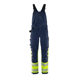 Fristads High Vis Green Stretch Latzhose Kl. 1 1032 GSTP Größe C60 Warnschutz-Gelb/Marine