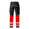 Fristads High Vis Stretch-Hose Damen Kl. 1 2708 PLU Größe 44 Warnschutz-Rot/Schwarz