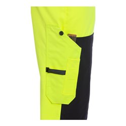 Fristads Flamestat High Vis Handwerkerhose Damen Kl. 2 2775 ATHS Größe 34 Warnschutz-Gelb/Marine