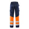 Fristads High Vis Green Hose Damen Kl. 1 2652 GPLU Größe 50 Warnschutz-Orange/Marine