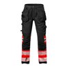 Fristads High Vis Handwerker Stretch-Hose Damen Kl. 1 2709 PLU Größe 50 Warnschutz-Rot/Schwarz