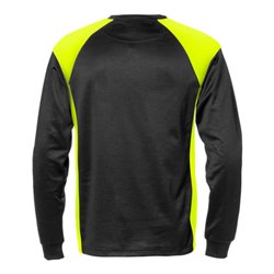 Fristads Langarm-T-Shirt 7071 THV Größe 4XL Schwarz/Gelb