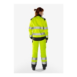 Fristads High Vis Green Jacke Damen Kl. 3 4068 GPLU Größe S Warnschutz-Gelb/Marine