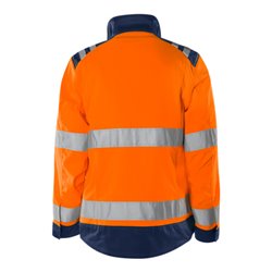 Fristads High Vis Green Jacke Damen Kl. 3 4068 GPLU Größe 4XL Warnschutz-Orange/Marine