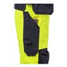 Fristads Flame High Vis Handwerkerhosen Damen Kl. 2 2589 FLAM Größe 40 Warnschutz-Gelb/Marine