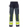 Fristads Flame High Vis Hose Damen Kl. 1 2591 FLAM Größe 42 Warnschutz-Gelb/Marine