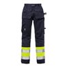 Fristads Flame High Vis Hose Damen Kl. 1 2591 FLAM Größe 42 Warnschutz-Gelb/Marine