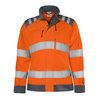 Fristads High Vis Green Jacke Damen Kl. 3 4068 GPLU Größe S Warnschutz-Orange/Grau