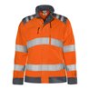 Fristads High Vis Green Jacke Damen Kl. 3 4068 GPLU Größe XL Warnschutz-Orange/Grau