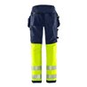 Fristads High Vis Green Handwerker Stretchhose Kl. 1 2643 GSTP Größe C48 Warnschutz-Gelb/Marine