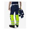 Fristads High Vis Green Handwerker Stretchhose Kl. 1 2643 GSTP Größe C62 Warnschutz-Gelb/Marine